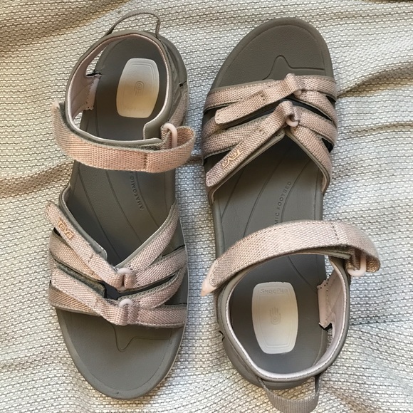 teva rose gold sandal